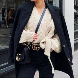 Belted Knit Zara Cardigan